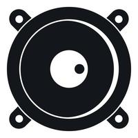 Audio speaker icon, simple style vector