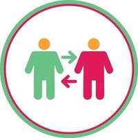 People Arrows Vector Icon Design