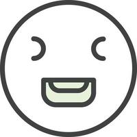 Laugh Squint Vector Icon Design