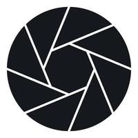 Little objective icon, simple style vector