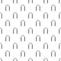 Semicircular arch pattern, simple style vector