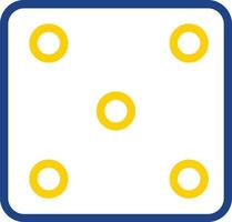 Dice Five Vector Icon Design