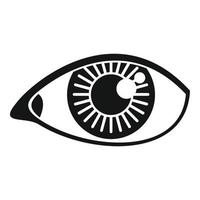 Observe eye icon simple vector. View look vector