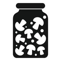 Pickled mushroom icon simple vector. Food pickle vector