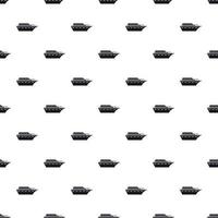 Powerboat pattern, simple style vector