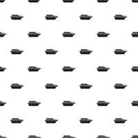 Powerboat pattern, simple style vector