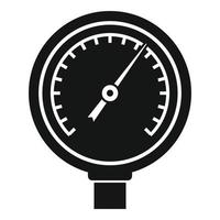 vector simple del icono del dispositivo manómetro. indicador de gasolina