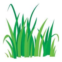 Grass icon, cartoon style vector