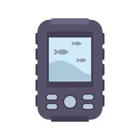 Float echo sounder icon flat isolated vector