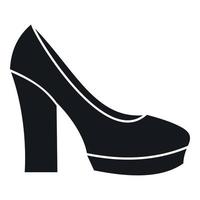 High heel shoes icon, simple style vector