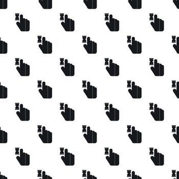 Cursor hand in anticipation pattern, simple style vector