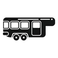 Vehicle trailer icon simple vector. Auto bus vector