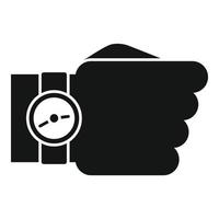 icono de reloj de pulsera vector simple. proyecto de trabajo