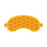 Eye sleeping mask icon flat isolated vector