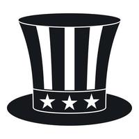 Uncle sam hat icon , simple style vector