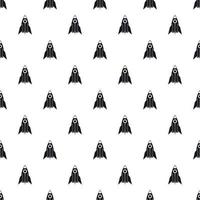 Rocket pattern, simple style vector