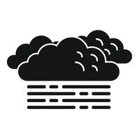 Cloudy sky icon simple vector. Cloud rain vector