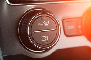 climate control control in the car close-up. photo