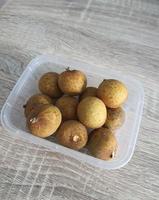 Complementary food supplies for meal box children, in the form of fruit. photo