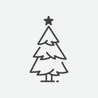 Fir tree icon. Christmas tree flat design symbol. Christmas and new year design element. Christmas tree decoration. Vector illustration