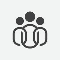 people icon linear, team leader icon, team leader icon illustration, team leader vector icon simple and modern linear design. Flat symbol