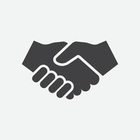 hand shake icon logo design, hand shake illustration, agreement icon vector