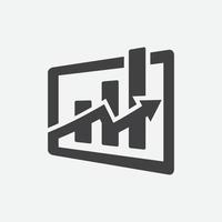 bar chart flat icon design template, statistic icon, data analytic design vector illustration, data analytic flat icon