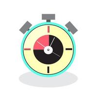 Alarm clock icon. Alarm clock that sounds loudly in the morning to wake up from bed. Illustration of isolated cartoon alarm clock on white background. vector