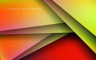 Abstract papercut multicolor for banner background vector