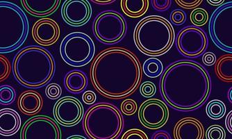 Abstract colorful circles texture background seamless pattern on vector illustration