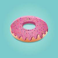 Vector illustration design of isolated donut with sprinkles