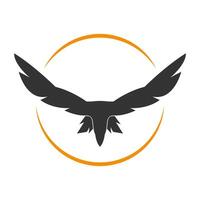 Raven logo icon design illustration vector