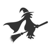 Witch, witch hat  logo icon design vector