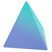 pirámide, 3d, render, icono png