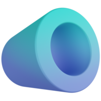 Zylinder 3d-Rendersymbol png