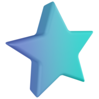 Star Prism 3D Render Icon png