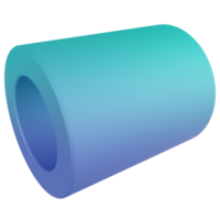 cylinder 3d framställa ikon png