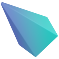 femhörning pyramid 3d framställa ikon png