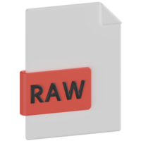 Raw File 3D Render Icon png