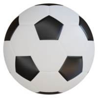 ícone de renderização 3d de bola de futebol png