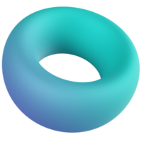 Torus 3D Render Icon png