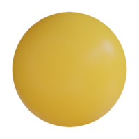 Table Tennis Ball 3D Render Icon png