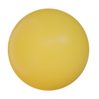 Table Tennis Ball 3D Render Icon png