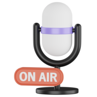 On Air 3D-Rendersymbol png