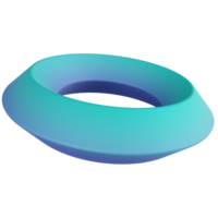 Prism Torus 3D Render Icon png