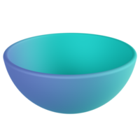 ícone de renderização 3d de meia esfera png