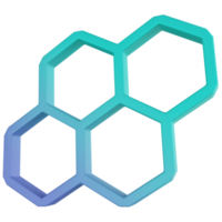 Honeycomb 3D Render Icon png