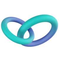 Ringe 3D-Rendersymbol png