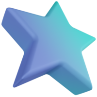 Star Prism 3D Render Icon png