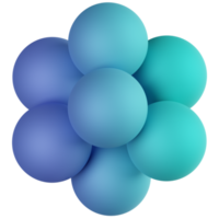 ícone de renderização 3d de esferas png